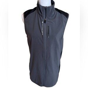 Second Skin Women’s Training Vest Size Small Charcoal Full Zip Lightweight